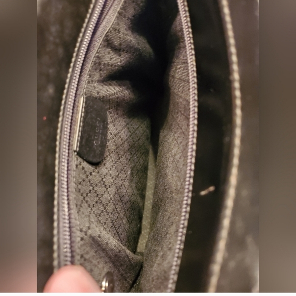 Gucci Vintage Black Quilted Nylon & Patent Leather Bamboo Tote Bag - Picture 9 of 14